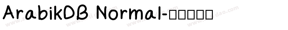 ArabikDB Normal字体转换